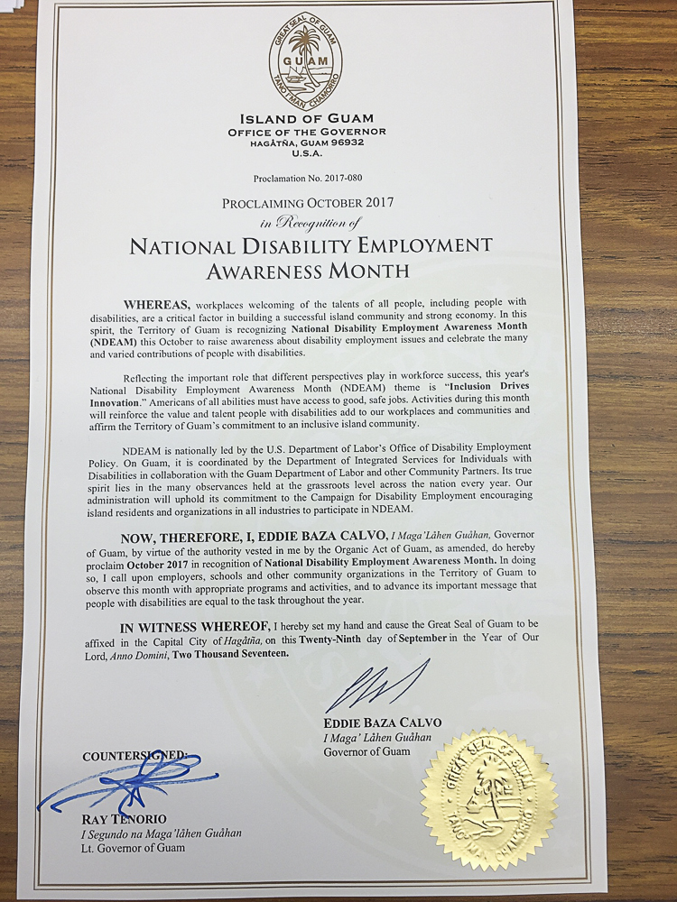 National Disability Employment Month Proclamation